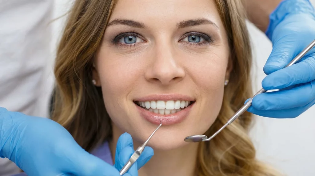 Sourire éclatant après la pose de facettes dentaires en céramique chez Dental Geneva à Genève
